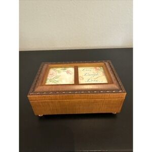 Cottage Garden Sankyo Jewelry Music Box & Photo Frame What a Wonderful World